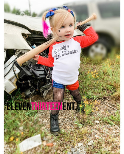 Harley Quinn Inspired Costume For Toddler Girls