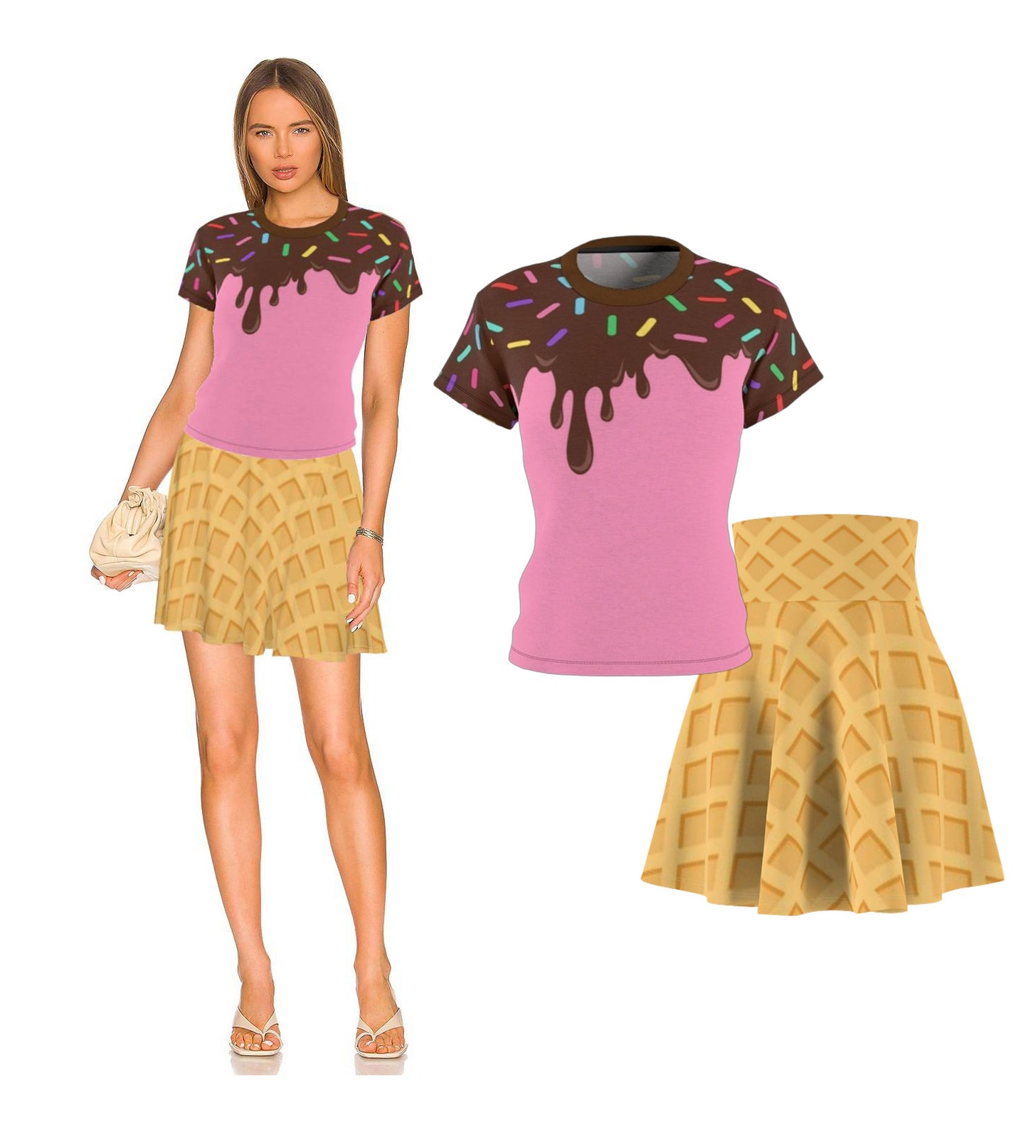 Ice Cream Cone Costume For Teens and Women