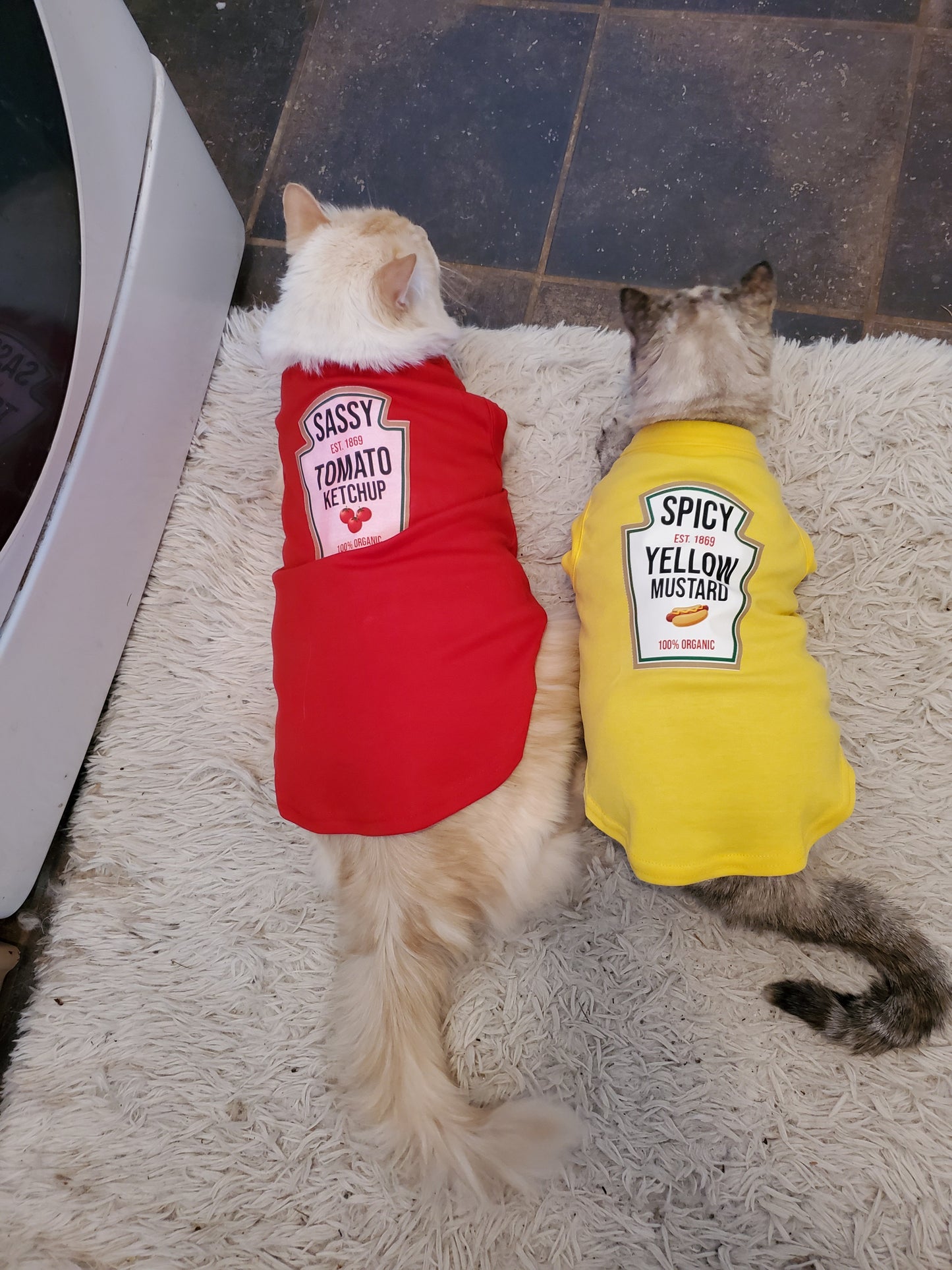 Condiments Shirts For Pet Dogs Cats - Sassy Ketchup®, Spicy Mustard, Sweet Relish