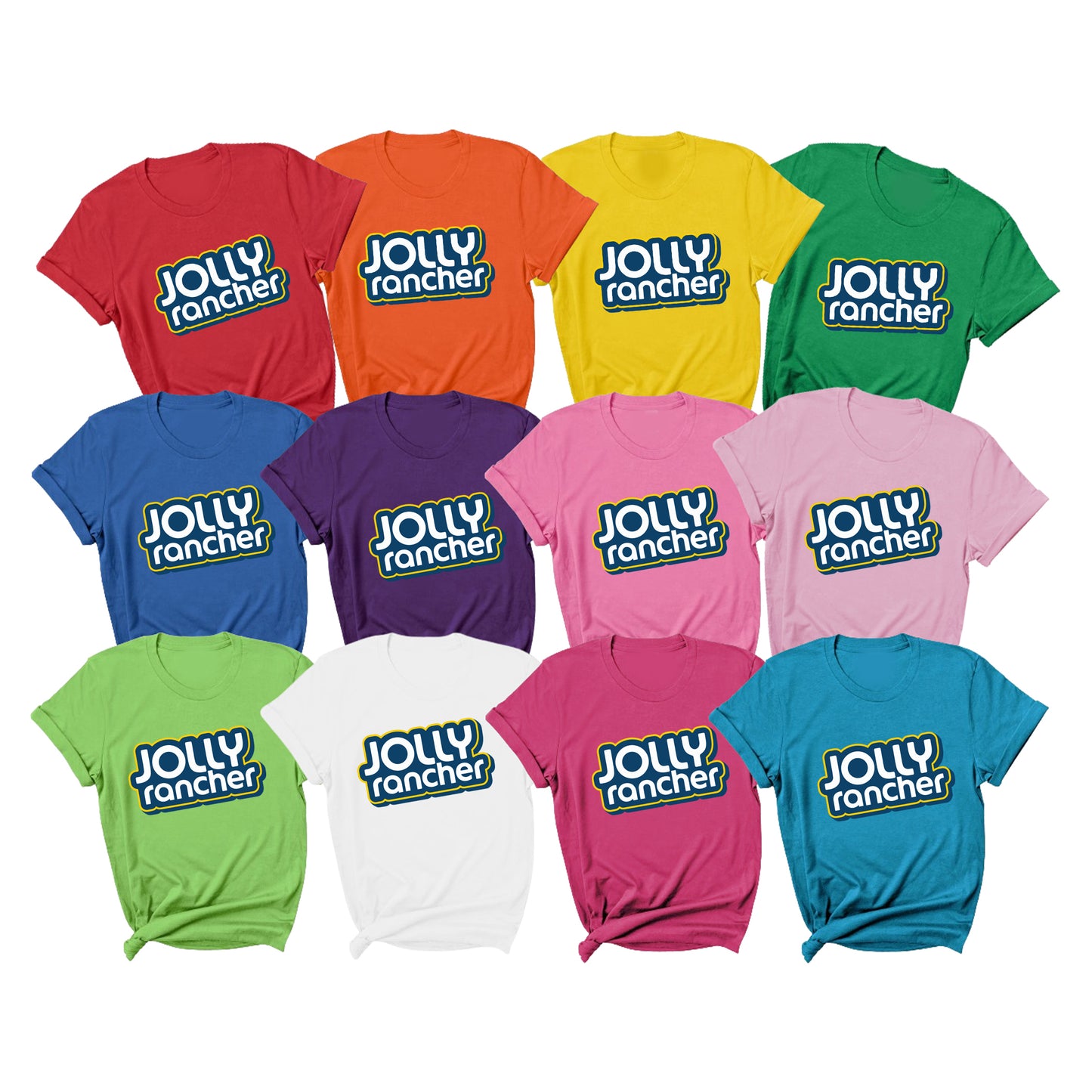 Jolly Ranchers Group Candy Halloween T-Shirt Costumes