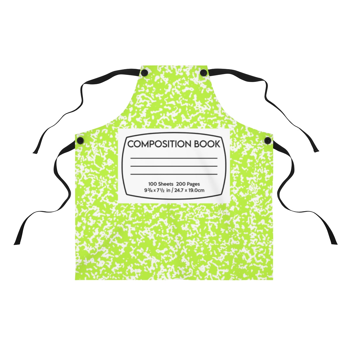 Composition Notebook Apron Costumes Adults