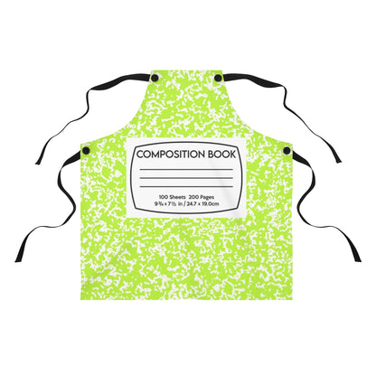 Composition Notebook Apron Costumes Adults