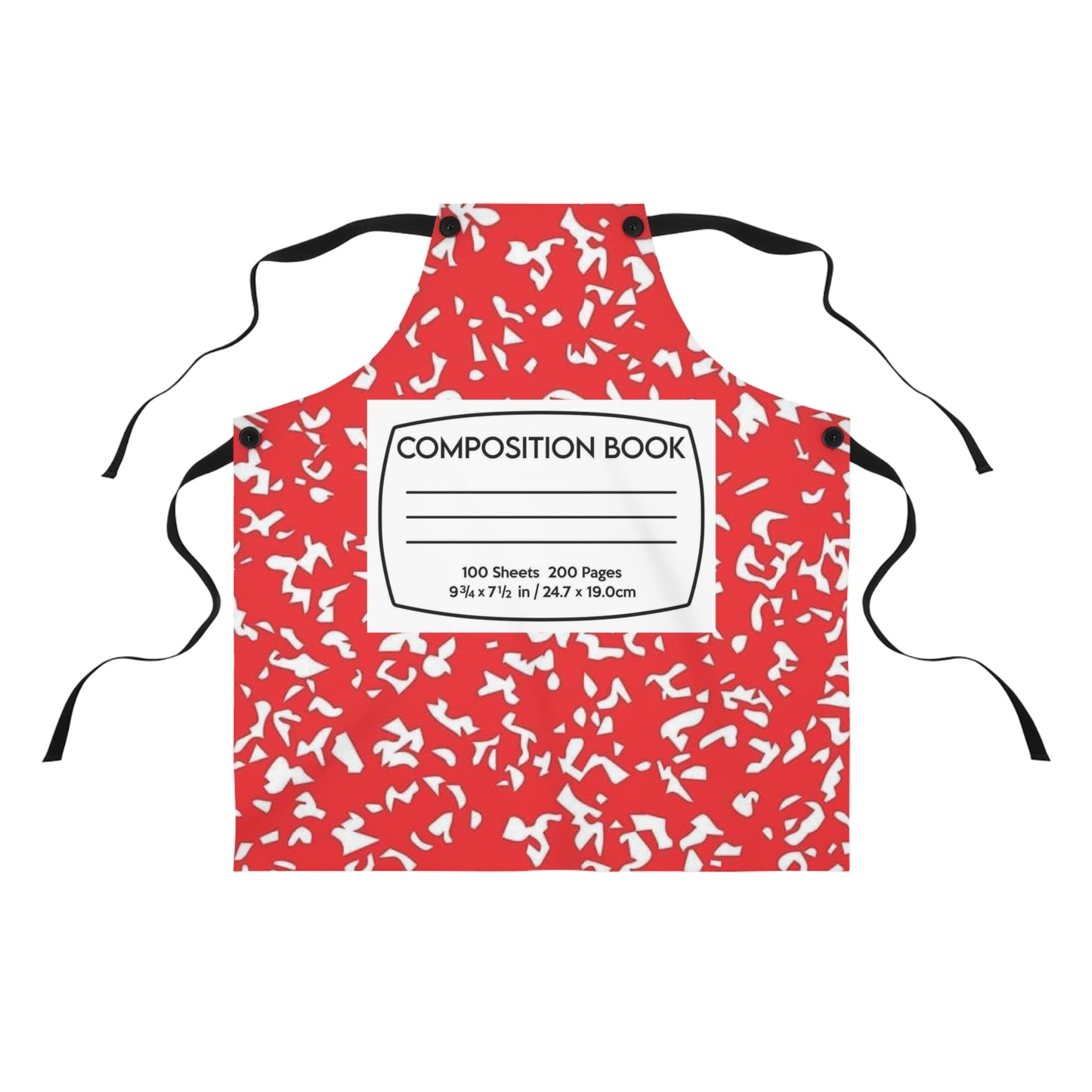 Composition Notebook Apron Costumes Adults