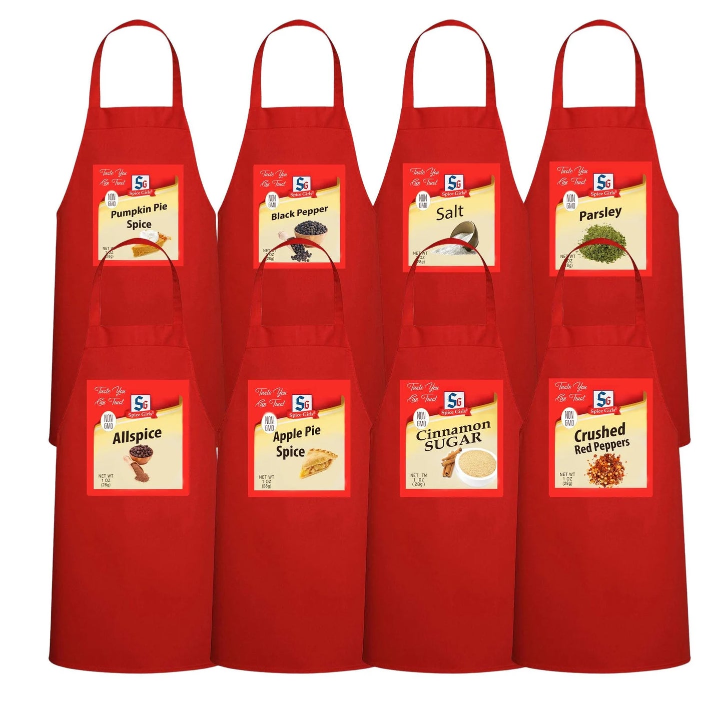 Custom Order Joyce K. Red Spice Aprons