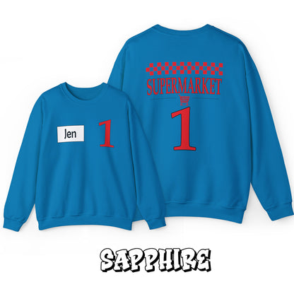 Personalized Supermarket Costume, Super Market Sweatshirt, Team 1 Team 2 Team 3, Couples Halloween Costumes, Personalized