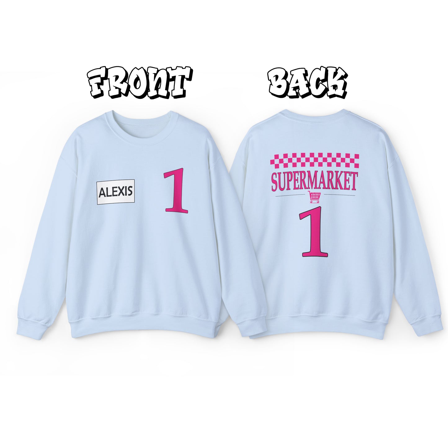 Personalized Supermarket Costume, Super Market Sweatshirt, Team 1 Team 2 Team 3, Couples Halloween Costumes, Personalized