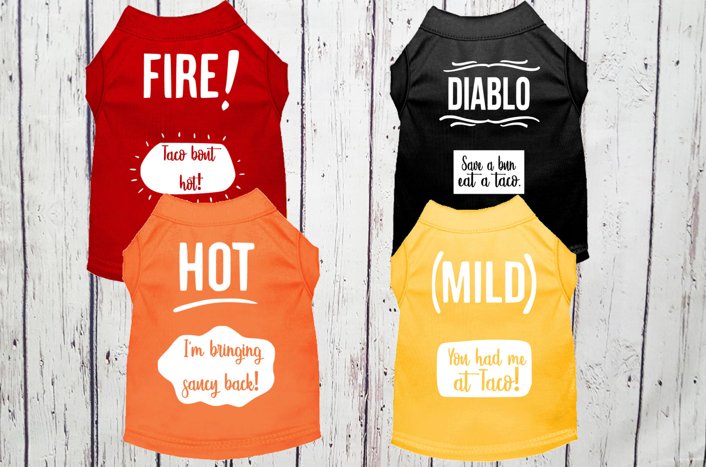 Taco Sauce Packet Shirts For Pet Dogs Cats