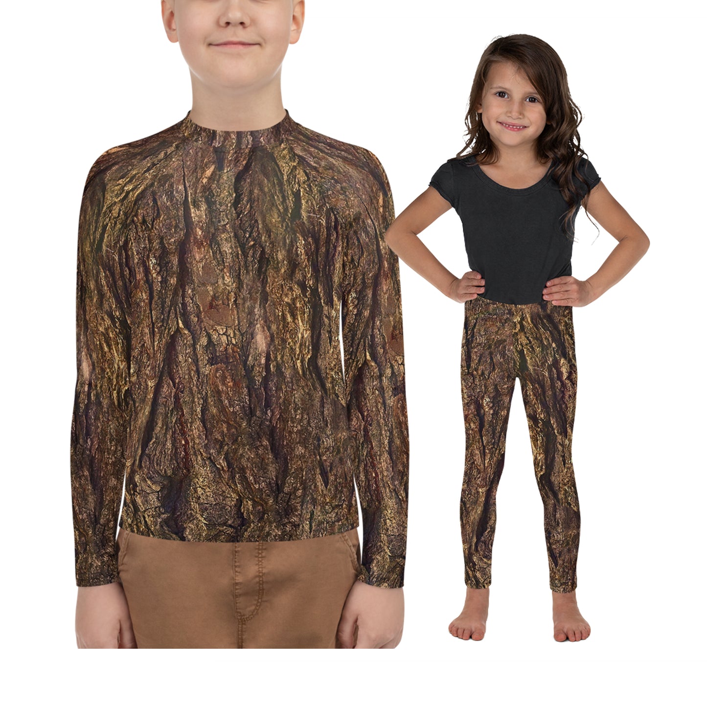 Groot Inspired Tree Bark Kids Halloween Costume